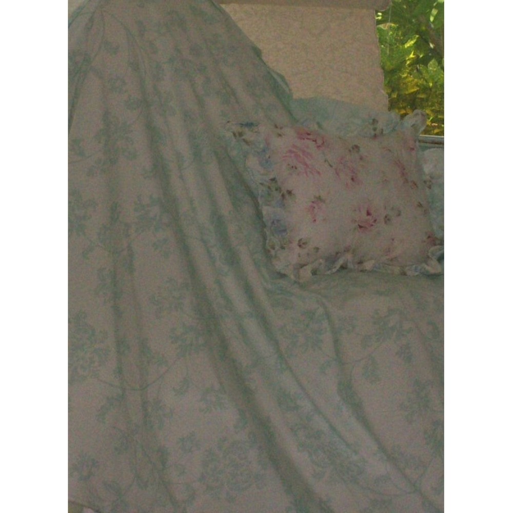 10 yards Rachel Ashwell Shabby Chic Couture Aqua 'Mystic" Damask Poplin fabric
